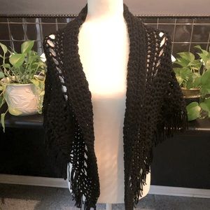 Crocheted “fringed” Shawl